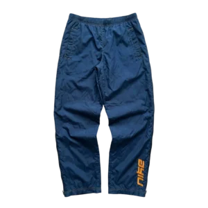 Nike Spodnie Granatowe Szerokie XL Vintage Streetwear - widok ogólny przód vintage