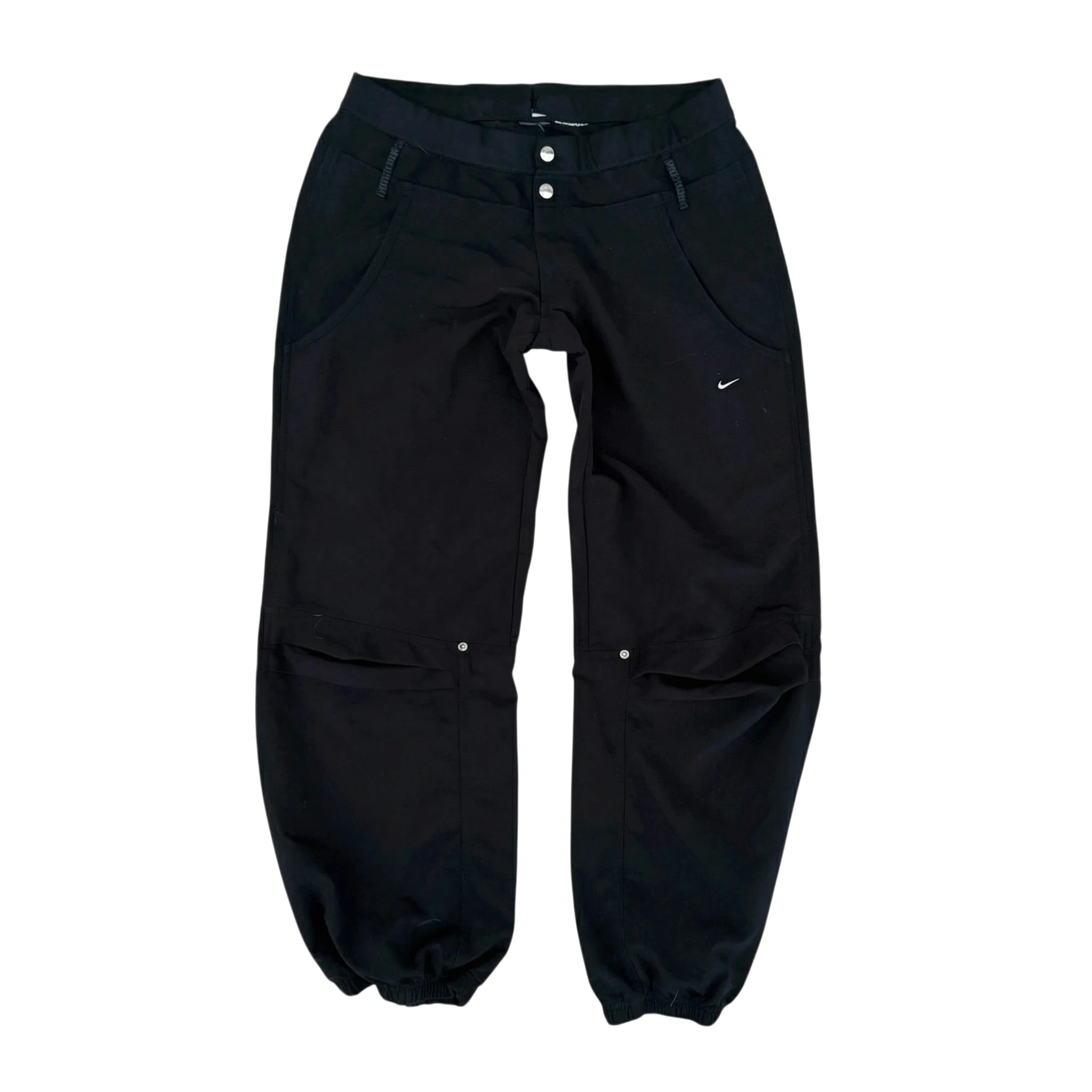 Nike Spodnie Szerokie Baggy L Vintage Streetwear Retro - widok ogólny przód vintage