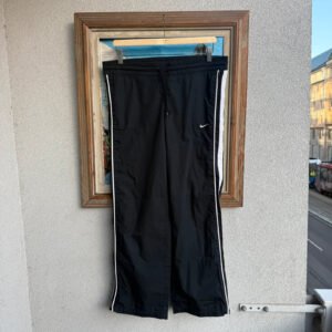 Nike Spodnie Szerokie XL Vintage Retro Streetwear Czarny czarne - zdjęcie 2