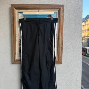 Nike Spodnie Szerokie XL Vintage Retro Streetwear Czarny czarne - zdjęcie 3