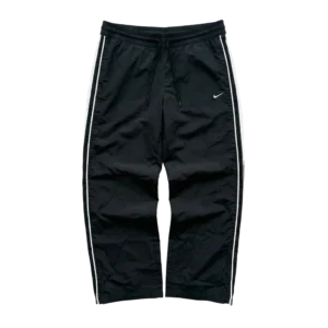 Nike Spodnie Szerokie XL Vintage Retro Streetwear Czarny czarne - widok ogólny przód vintage