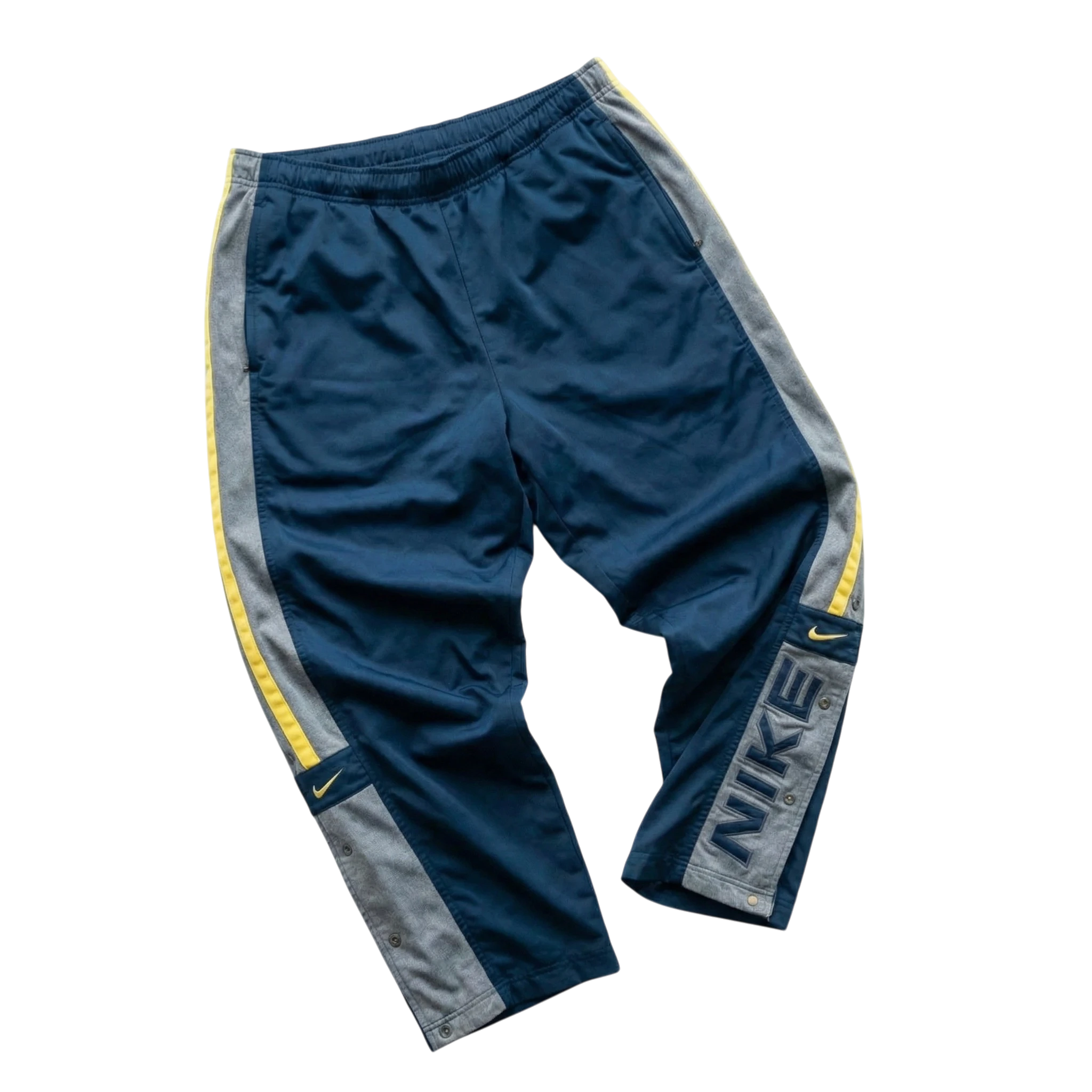 Nike Spodnie Trackpants Granatowe XL Vintage Streetwear - widok ogólny przód vintage