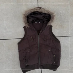 Opium Kamizelka Ocieplana z Futrem XL Vintage Streetwear - zdjęcie 3