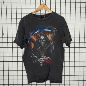 Opium Koszulka Thrashed Nadruk L Vintage Streetwear - zdjęcie 2