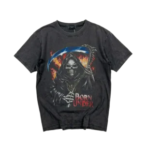 Opium Koszulka Thrashed Nadruk L Vintage Streetwear - widok ogólny przód vintage