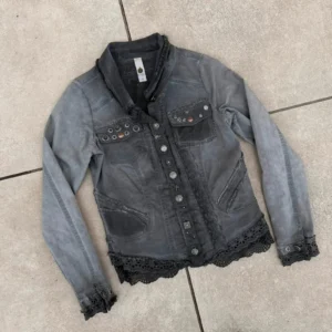 Opium Kurtka Szara 90s Goth XXXS Vintage Streetwear - zdjęcie 3