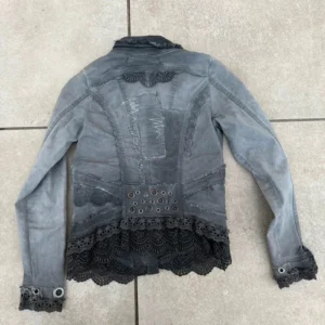 Opium Kurtka Szara 90s Goth XXXS Vintage Streetwear - zdjęcie 4