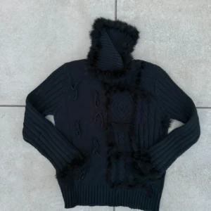 Opium Sweter Czarny Grunge XXXS Vintage Streetwear - zdjęcie 4