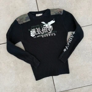 Opium Sweter Vintage 90s Ribbed L Streetwear Retro - zdjęcie 3