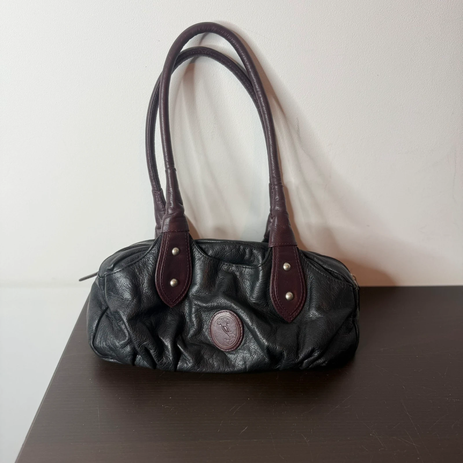 Opium Torba Damska Skórzana Y2K Vintage Streetwear - widok ogólny przód vintage