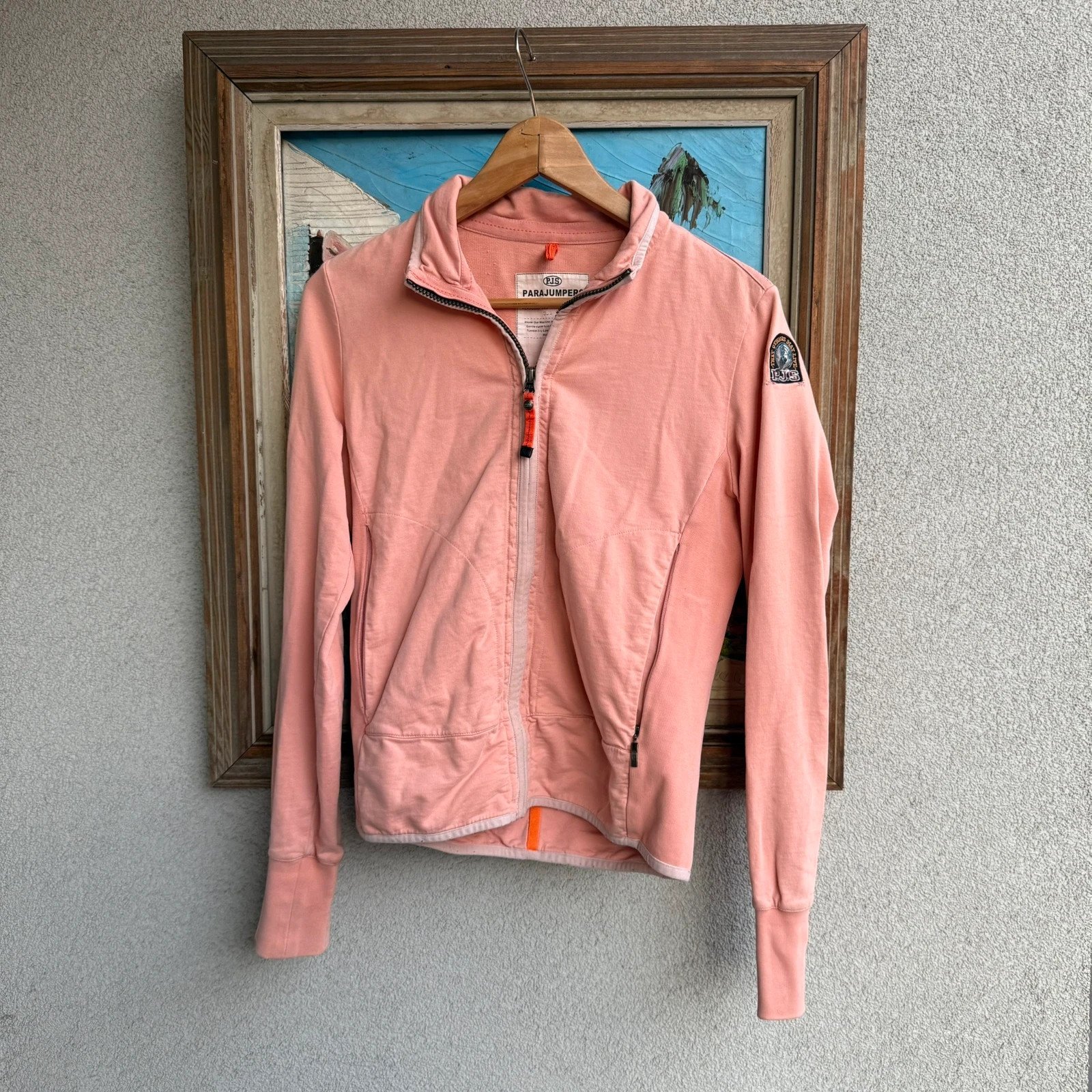 Parajumpers Bluza Zapinana Różowa XXXS Vintage Streetwear - widok ogólny przód vintage