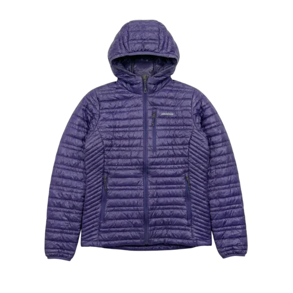 Patagonia Kurtka Puchowa Fioletowa M Vintage Streetwear - widok ogólny przód vintage