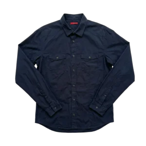 Prada Koszula Granatowa L Vintage Streetwear Retro - widok ogólny przód vintage