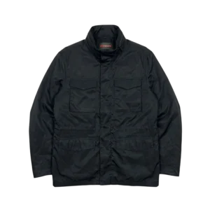 Prada Kurtka Wiatrówka Ocieplana Logo XL Vintage - widok ogólny przód vintage