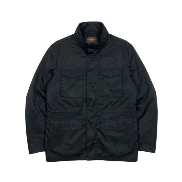 Prada Kurtka Wiatrówka Ocieplana Logo XL Vintage - widok ogólny przód vintage