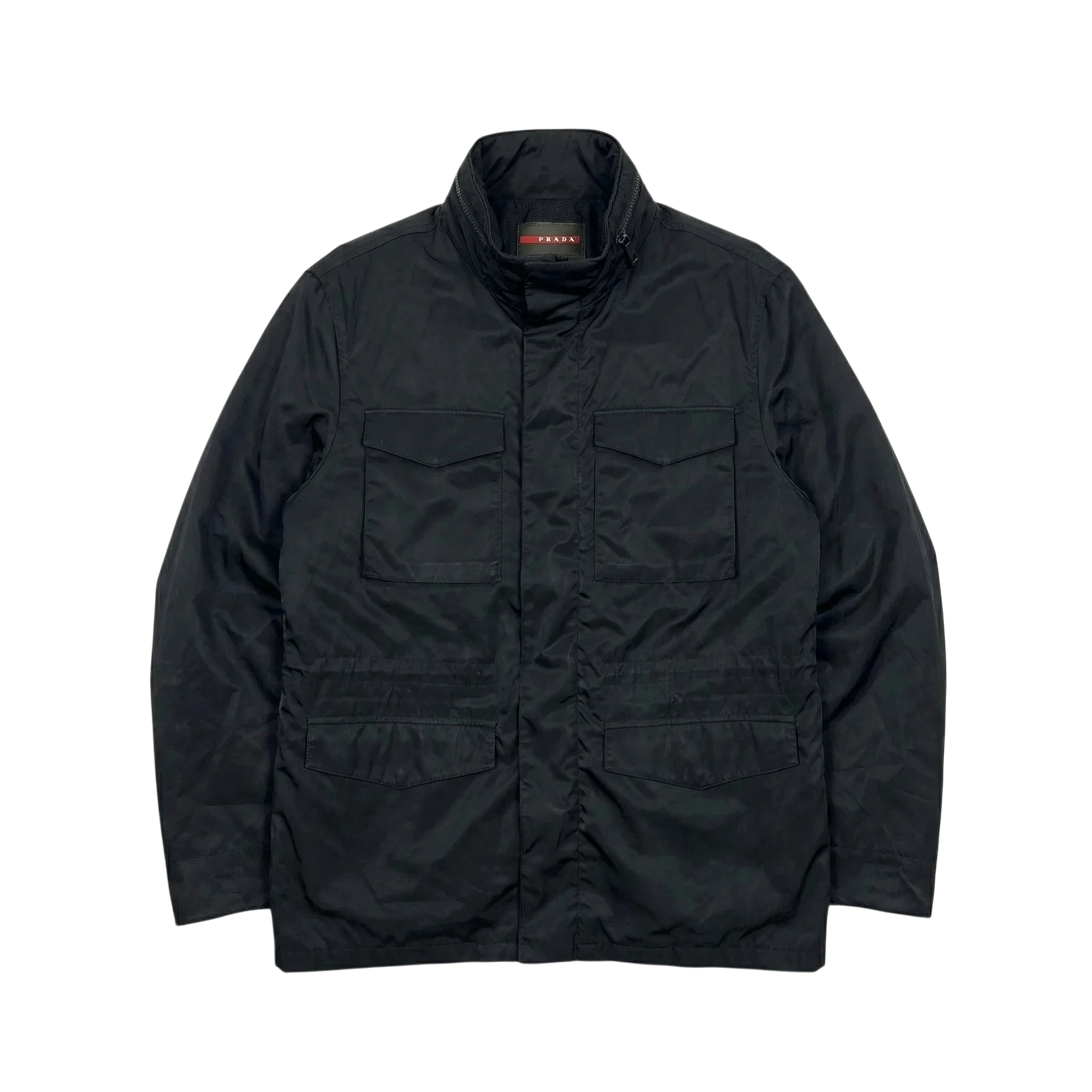 Prada Kurtka Wiatrówka Ocieplana Logo XL Vintage - widok ogólny przód vintage