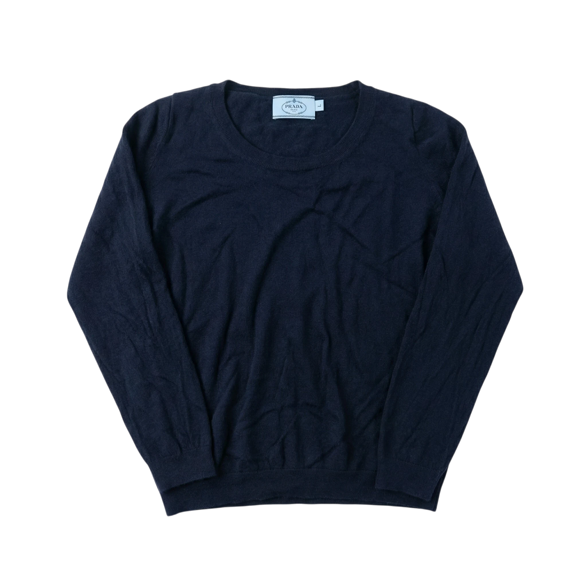 Prada Sweter Damski Wełniany L Vintage Streetwear - widok ogólny przód vintage