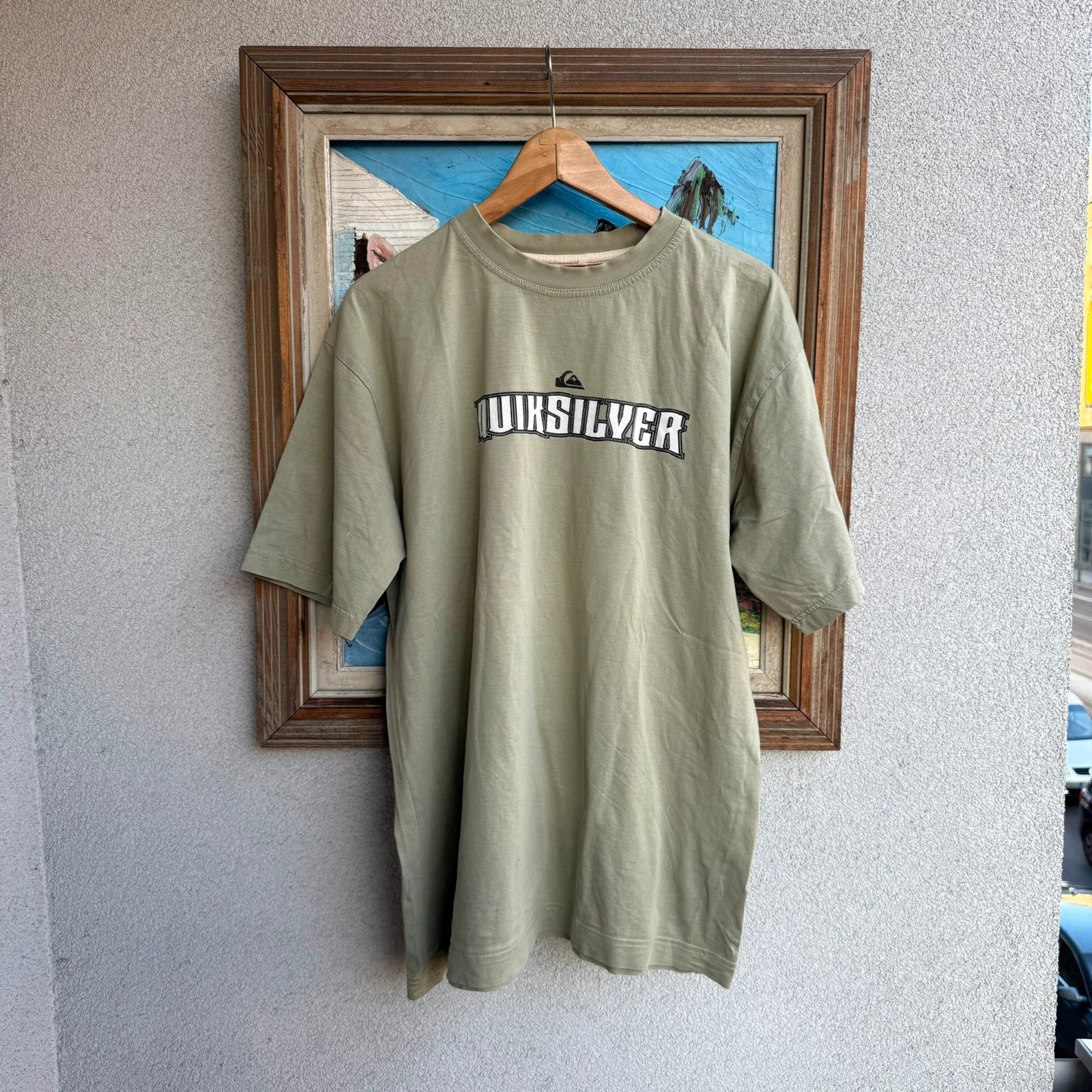 Quicksilver Koszulka Skate Graphic XXL Vintage Streetwear - widok ogólny przód vintage