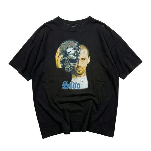 RAP Koszulka Sido Portrait XXL Vintage Streetwear Retro - widok ogólny przód vintage