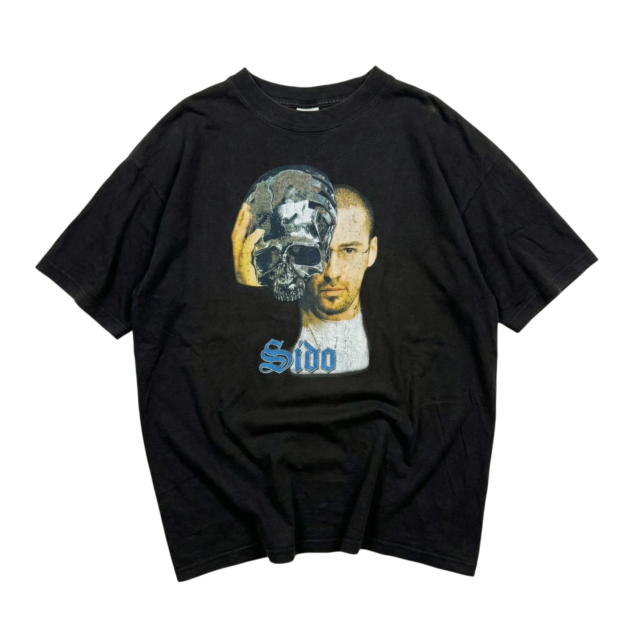 RAP Koszulka Sido Portrait XXL Vintage Streetwear Retro - widok ogólny przód vintage