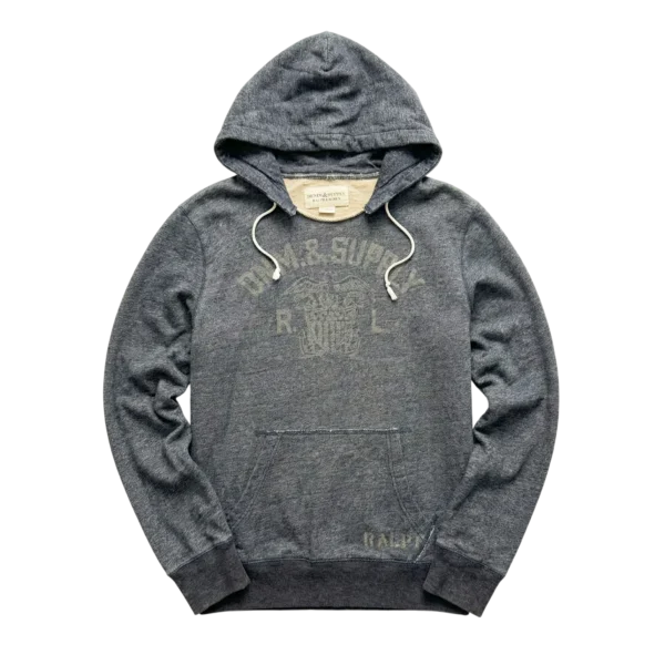 Ralph Lauren Bluza Hoodie Denim Supply XL Vintage Streetwear - widok ogólny przód vintage