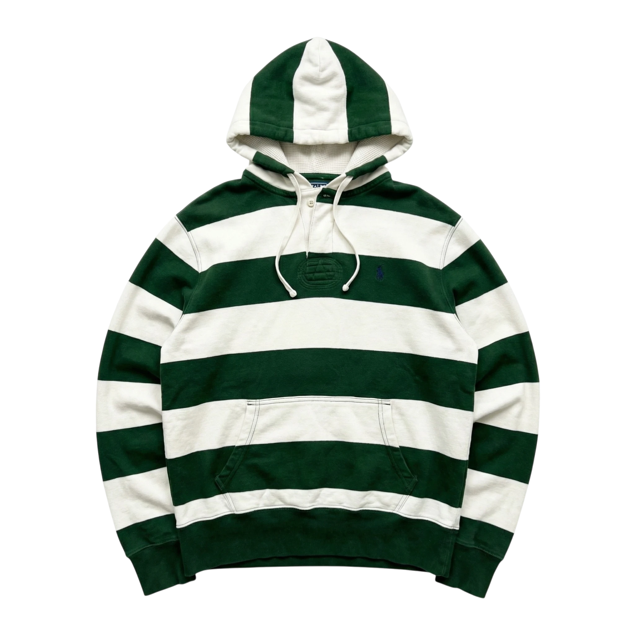 Ralph Lauren Bluza Hoodie Paski L Vintage Retro Streetwear - widok ogólny przód vintage