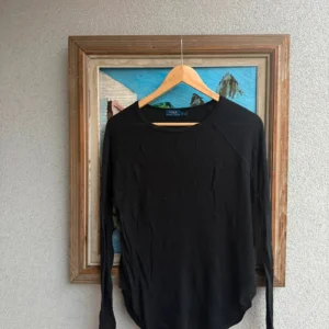 Ralph Lauren Bluzka Longsleeve Czarna M Vintage Streetwear - zdjęcie 3