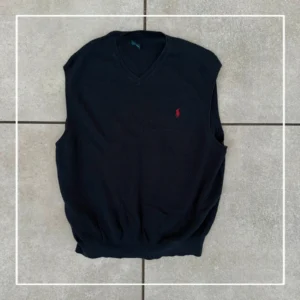 Ralph Lauren Kamizelka Granatowa XL Vintage Streetwear Retro - zdjęcie 2