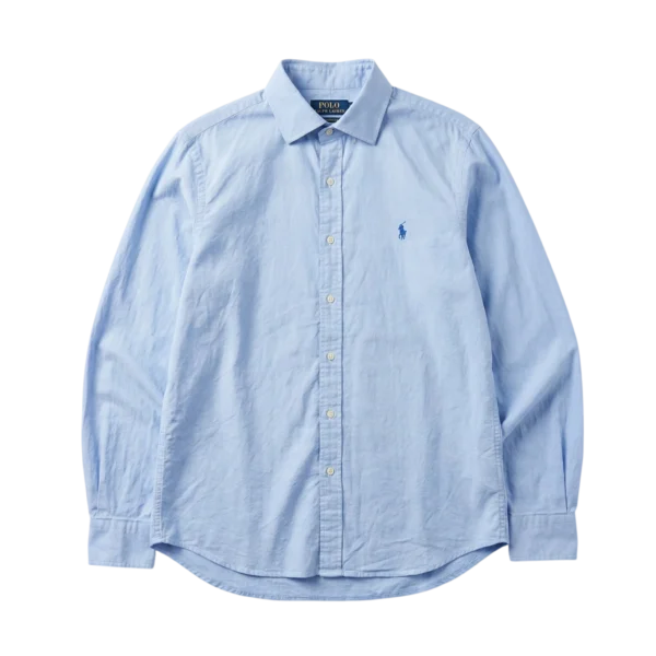 Ralph Lauren Koszula Oxford Niebieska S Vintage Streetwear - widok ogólny przód vintage