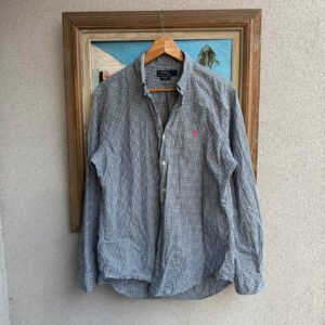 Ralph Lauren Koszula W Kratę Slim Fit XL Vintage - zdjęcie 2