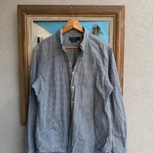 Ralph Lauren Koszula W Kratę Slim Fit XL Vintage - zdjęcie 3