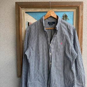 Ralph Lauren Koszula W Kratę Slim Fit XL Vintage - zdjęcie 4