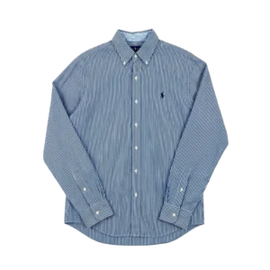 Ralph Lauren Koszula w Paski L Vintage Streetwear Retro - widok ogólny przód vintage