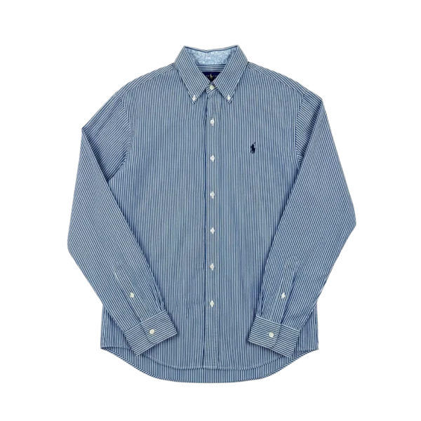 Ralph Lauren Koszula w Paski L Vintage Streetwear Retro - widok ogólny przód vintage