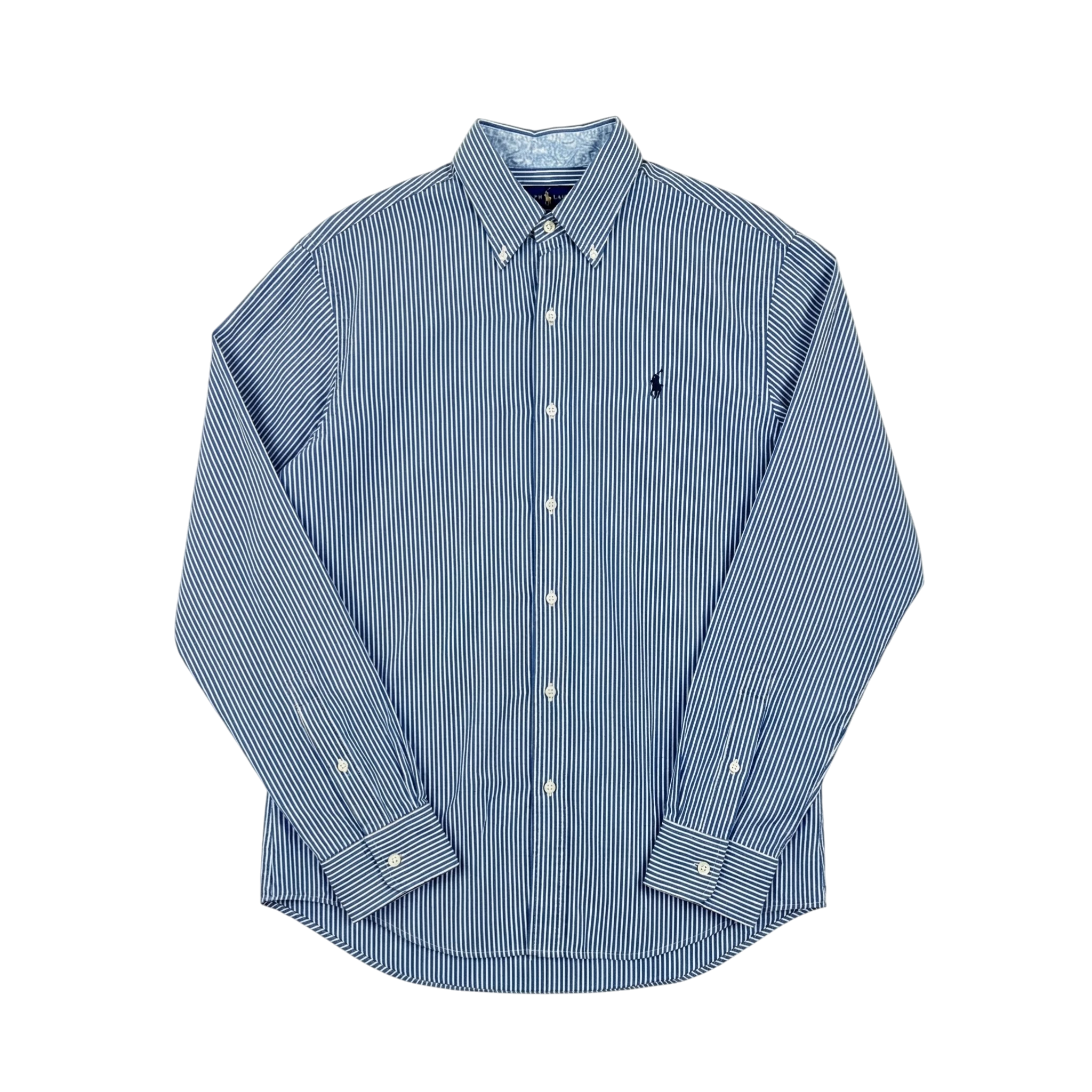 Ralph Lauren Koszula w Paski L Vintage Streetwear Retro - widok ogólny przód vintage