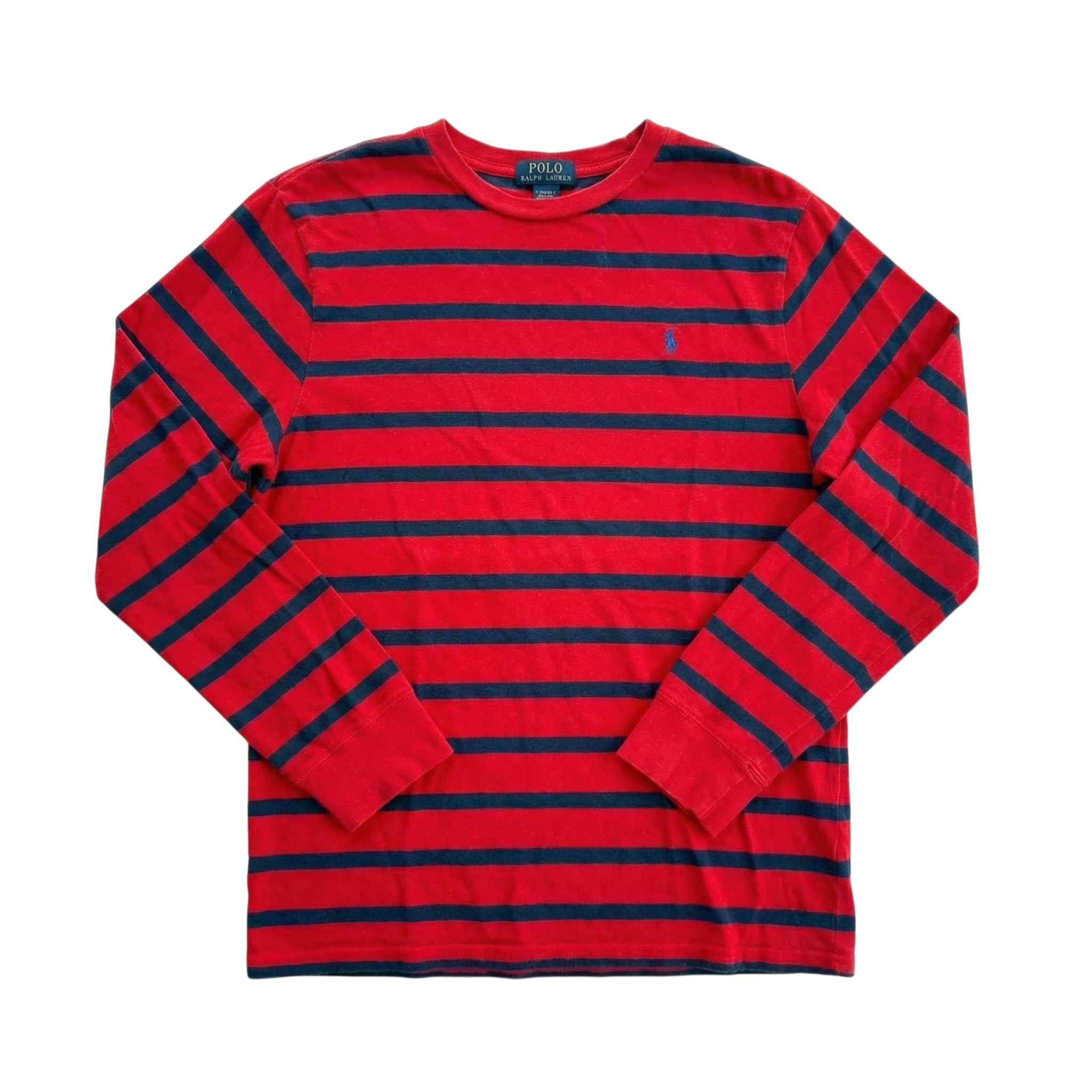 Ralph Lauren Koszulka Longsleeve w Paski L Vintage Streetwear - widok ogólny przód vintage