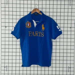 Ralph Lauren Koszulka Polo Paris Drip XL Vintage Streetwear - zdjęcie 2