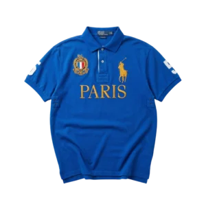 Ralph Lauren Koszulka Polo Paris Drip XL Vintage Streetwear - widok ogólny przód vintage