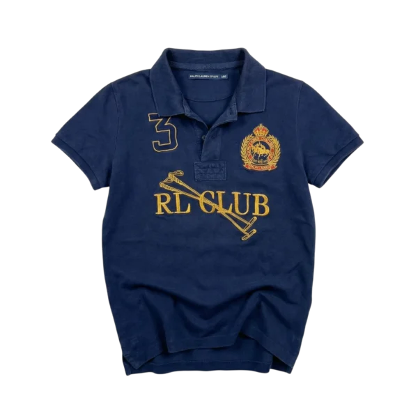 Ralph Lauren Koszulka Polo z Haftem L Vintage Streetwear - widok ogólny przód vintage