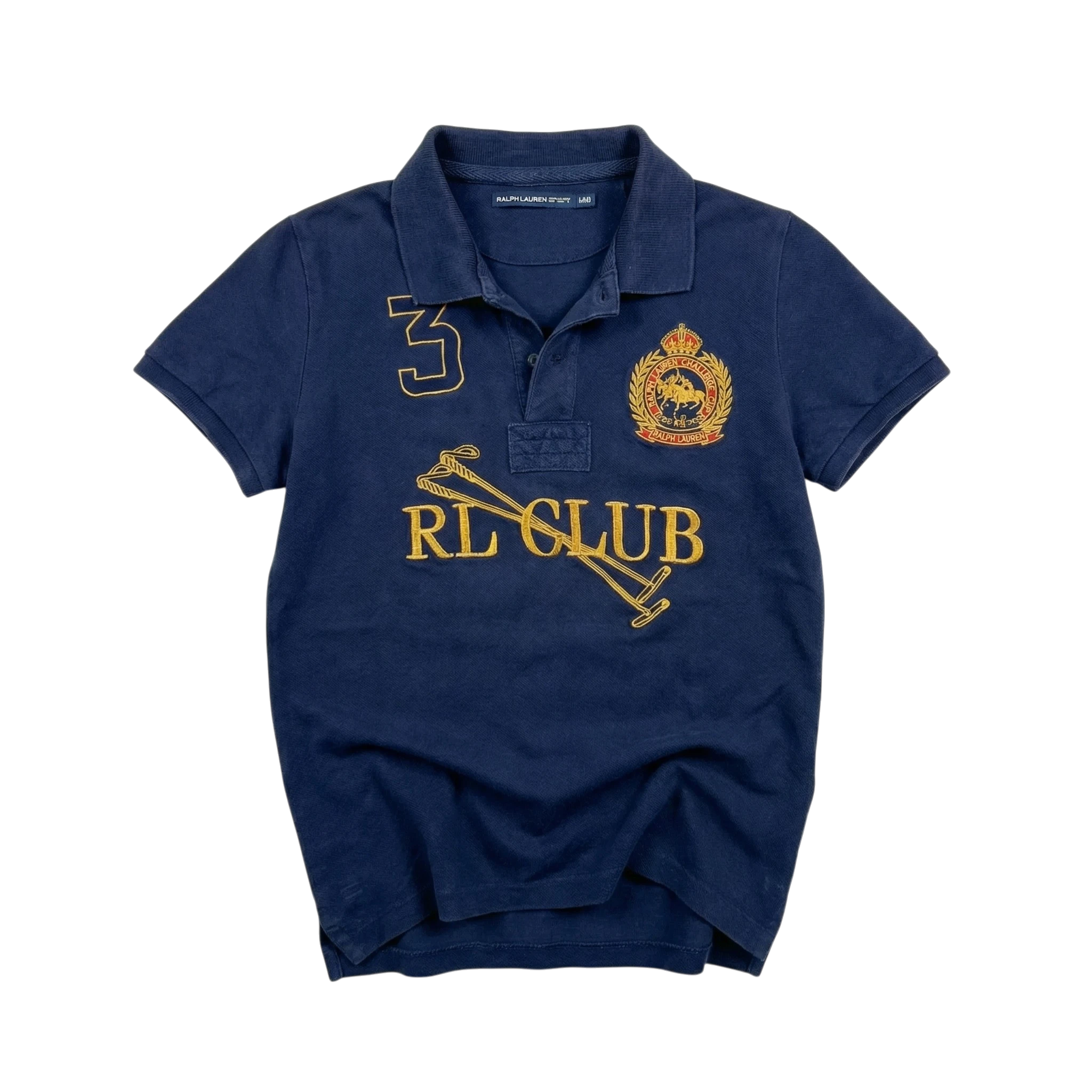 Ralph Lauren Koszulka Polo z Haftem L Vintage Streetwear - widok ogólny przód vintage