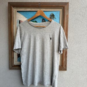 Ralph Lauren Koszulka Szara XL Vintage Streetwear Retro - zdjęcie 3