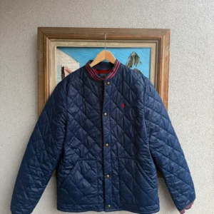 Ralph Lauren Kurtka Pikowana Granatowa M Vintage Streetwear - zdjęcie 4