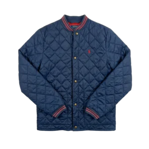 Ralph Lauren Kurtka Pikowana Granatowa M Vintage Streetwear - widok ogólny przód vintage