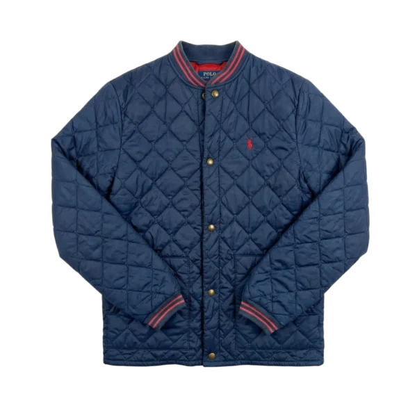 Ralph Lauren Kurtka Pikowana Granatowa M Vintage Streetwear - widok ogólny przód vintage