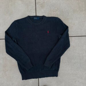 Ralph Lauren Sweter Granatowy Logo M Vintage Streetwear - zdjęcie 4