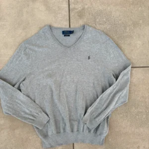 Ralph Lauren Sweter V-Neck Szary XXXL Vintage Streetwear - zdjęcie 4
