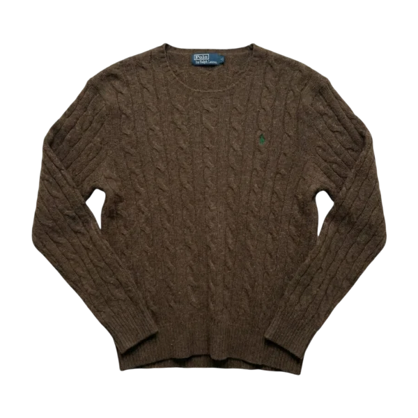 Ralph Lauren Sweter Wełniany XL Vintage Retro Streetwear - widok ogólny przód vintage
