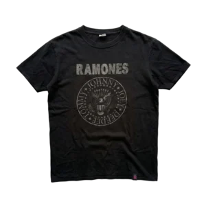 Ramones Koszulka Band Tee Czarna XL Vintage Streetwear - widok ogólny przód vintage