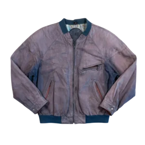 Real Leather Kurtka Skórzana Retro Streetwear XL Vintage - widok ogólny przód vintage