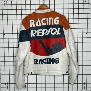 Repsol Kurtka Skórzana Racing XL Vintage Streetwear - zdjęcie 3